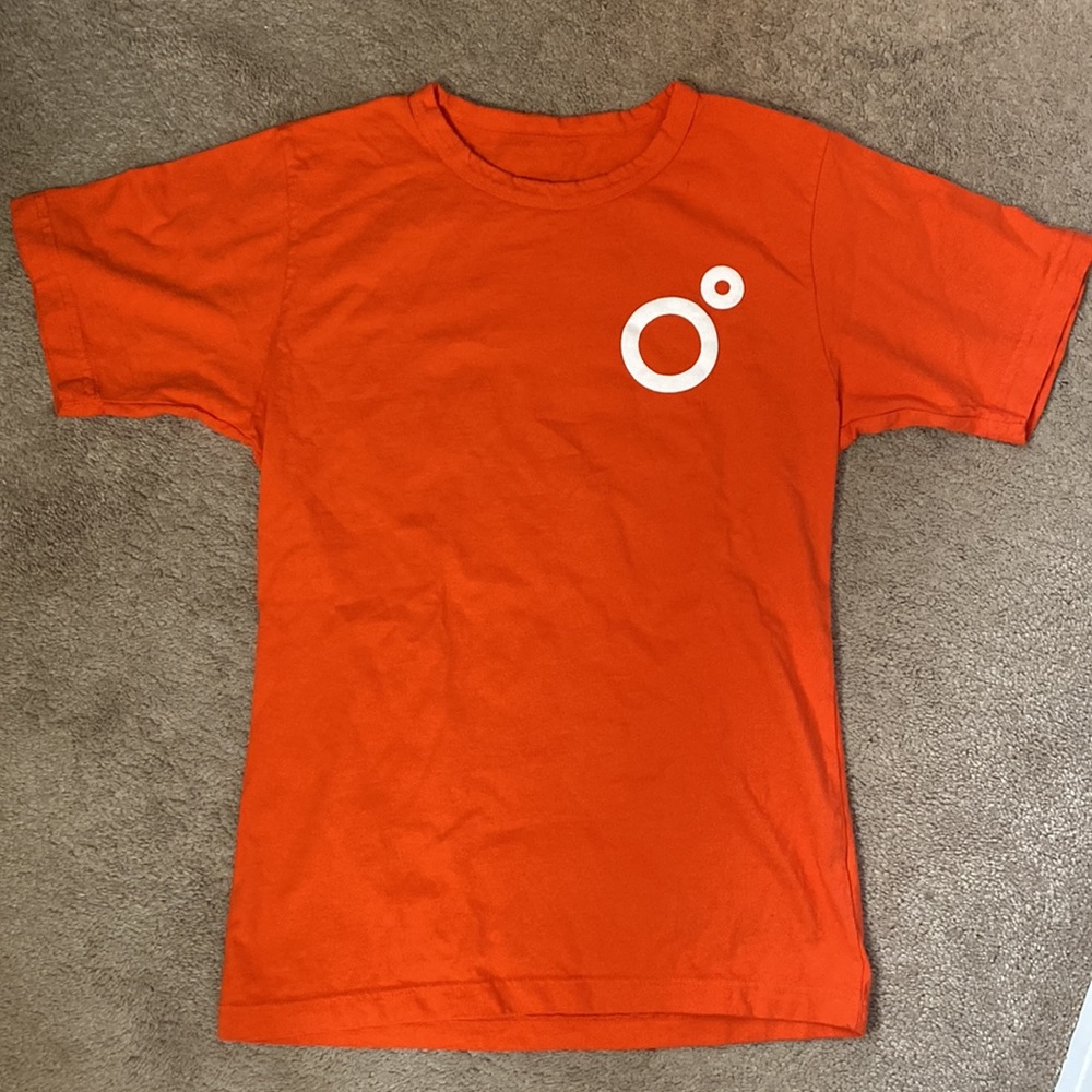 Orange Noom Organic Cotton T-Shirt Size Medium